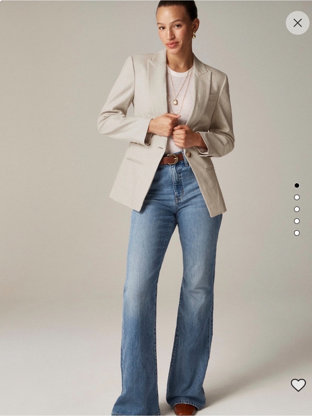 NWT J.Crew Alexandra blazer in stretch linen  blend  size 18 $248
